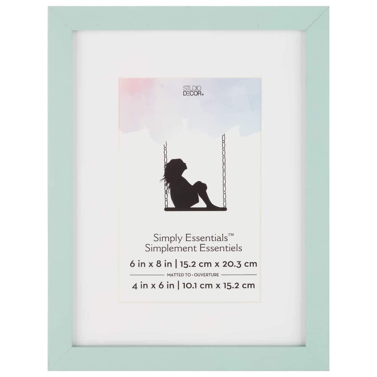 12 Pack: Teal Linear Frame with Mat, Simply Essentials™ by Studio Décor®